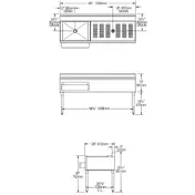Eagle Group CWS5-22L-7 60" Drainboard Underbar Ice Bin/Cocktail Station w/ 7 Circuit - Left 3 image