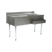 Eagle Group CWS5-22R-7 60" Drainboard Underbar Ice Bin/Cocktail Station w/ 7 Circuit - Right 1 image