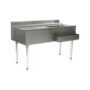 Eagle Group CWS5-22R 60" Drainboard Underbar Ice Bin/Cocktail Station, Right Ice Bin 1 image