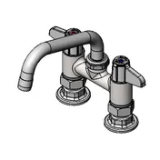 T&S Brass 5F-4DLX06 Equip Faucet, 4", Deck Mount, 6" Swivel Nozzle 1 image
