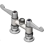 T&S Brass 5F-4DWX00 Equip Faucet, Swivel, 4", Deck Mount, Less Nozzle 1 image