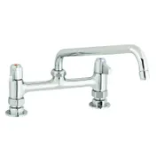 T&S Brass 5F-8DLX08 Equip Faucet, 8" Centers, Deck Mount, 8" Swing Nozzle 1 image