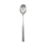 Winco BW-SL2 11 3/4" Stainless Steel Slotted Serving Spoon with Hollow Handle 1 image