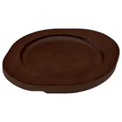 Winco CASM-6RUL Round 8 1/4" Wood Underliner with Dual Contoured Handles For CASM-6R 1 image