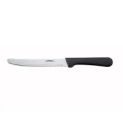 Winco K-50P Steak Knife, 5" Blade, 8-11/16" OAL, Steel Blade, Poly Handle, NSF Certified - 1 Dozen 1 image