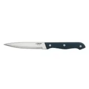 Winco K-70P 5" Steak Knife, 9-3/8" Overall, Stainless Steel, POM Handle, Pointed Tip - 1 Dozen 1 image