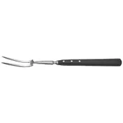 Winco KFP-180 Acero 18" German Steel Carving Fork with POM Black Handle 1 image