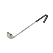 Winco LDCN-1 Black 1 oz Prime Series One-Piece Stainless Steel Serving Ladle 1 image