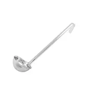 Winco LDI-6 One-Piece Stainless Steel 6 oz LDI Series Serving Ladle w/ 12 1/2" Long Handle 1 image