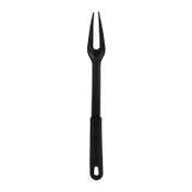 Winco NC-PF2 Black 2 Prong Nylon 12" Cooks Fork, Black 1 image