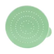 Winco PDG-GL 10-oz Green Polycarbonate Dredge Lid, Perforated Top for PDG-10 & PDG-10AC - 6/Pack 1 image