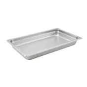 Winco SPJH-101 1 1/4" Full Size Stainless Steel Steam Table Pan 1 image