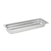 Winco SPJH-2HL 2 1/2" 1/2 Long Size Stainless Steel Steam Table Pan 1 image