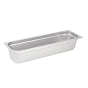Winco SPJH-4HL 4" 1/2 Long Size Stainless Steel Steam Table Pan 1 image