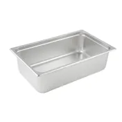 Winco SPJL-106 25 Gauge 6" Full Size Solid Anti-Jam Steam Table Pan 1 image