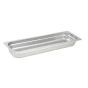 Winco SPJL-2HL 2 1/2" Deep Stainless Steel Anti-Jam 1/2 Size Steam Table Pan 1 image