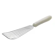 Winco TWP-60 Fish Spatula, 6-3/4" x 3-1/4", Stainless Steel Blade, Dishwasher Safe, Slip-Resistant 1 image
