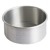 Winco ACP-063 Layer Cake Pan, 6" Dia. X 3"H, Round, Aluminum 1 image