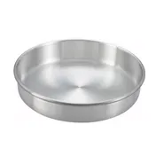 Winco ACP-082 Layer Cake Pan, 8" Dia. X 2"H, Round, Aluminum 1 image