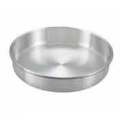 Winco ACP-083 Layer Cake Pan, 8" Dia. X 3"H, Round, Aluminum 1 image