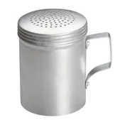 Winco ADRG-10 10 oz. Aluminum Dredge with Handle 1 image