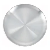 Winco APZC-10 10" Aluminum Coupe Pizza Tray, Round 1 image