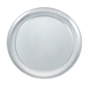 Winco APZT-8 8" Aluminum Pizza Tray w/ Wide Rim, Round 1 image