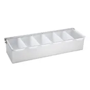 Winco CDP-6 Condiment Dispenser, 6-Compartment 1 image