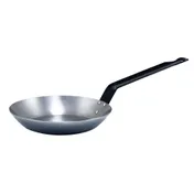 Winco CSFP-9 9.5" Induction Ready Carbon Steel French Style Fry Pan w/ Riveted Handle, Hand Wash 1 image