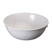 Winco MMB-11W 4" White Melamine Nappie Bowl, 11 oz, Heat-Resist 212°F, Dishwasher Safe - 1 Dozen 1 image