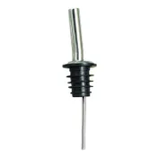 Winco PPM-4J Liquor Pourer - Free-Flow, Stainless Steel, Silver Jet Spout, Cork, Collarless - 1 Dozen 1 image