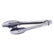 Winco UTLK-7 Utility Tongs, 7", with Locking Ring, Coil Spring, 0.9 mm Thick 1 image