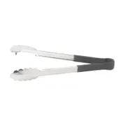 Winco UTPH-12K Utility Tongs, 12", 1 Pc., Non-Slip, Heat Resistant Up To 220°F, Black 1 image
