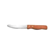 American Metalcraft KNF3 Steak Knife, 5-1/8" Blade, 10", Rounded Tip, Stamped Stainless, Wood Handle - Dozen 1 image