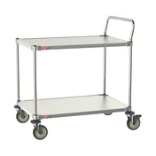 Metro MCP316-2436FF-2 Metro 24" X 36" Stainless 316 Grade Cart, 2 Shelves 1 image