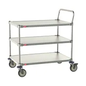 Metro MCP316-2436FF-3 Metro 24" X 36" Stainless 316 Grade Cart, 3 Shelves 1 image