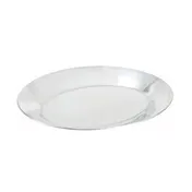 Winco APL-12 Aluminum 12" Oval Sizzle Platter, Oven Safe 1 image