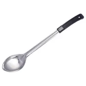 Winco BHON-11 11" Stainless Steel Solid Basting Spoon with Plastic Handle 1 image