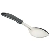 Winco BHOP-11 11" Solid Basting Spoon w/ Black Polypropylene Handle 1 image