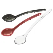 Winco CVSS-13C Curv Clear 13" Polycarbonate 1 1/2 oz. Serving Spoon 1 image