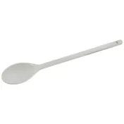 Winco NS-15W 15" Off-White Nylon Solid Serving Spoon, One-Piece 1 image