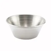 Winco SCP-15 Stainless Steel Round Sauce Cup, 1.5 oz Capacity, Durable Finish - 1 Dozen 1 image