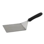 Winco TKP-63 Offset Turner, Extra Heavy Duty, 5" x 6" Blade w/ Cutting Edge, Black Handle 1 image