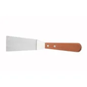 Winco TN165 Grill Spatula w/ Wooden Handle, 4 1/4" x 2 3/16" Blade 1 image