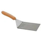 Winco TNH-63, Extra Heavy Turner with Cutting Edge, Orange Nylon Handle, Satin Finish 1 image
