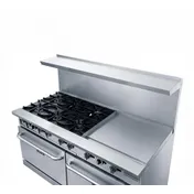 Dukers Appliance Co DCR60-6B24GM 60" Gas Restaurant Range, 6 Open Burners, 24" Griddle, (2) Standard Ovens, 324.000 BTU  4 image