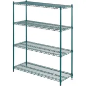 ATS GS1448-4 Wire Shelving Kit w/ (4) 14"D x 48"W Shelves 1 image