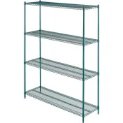 ATS GS1460-4 Wire Shelving Kit w/ (4) 14"D X 60"W Shelves 1 image