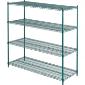 ATS GS2460-4 Heavy Duty Wire Shelving Kit w/ (4) 60"W x 24"D Shelves 1 image