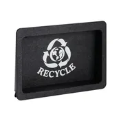 Dispense-Rite FMRD-1BT Trash Door, 7-1/2"H x 10-5/8"W x 2-1/4"D, Black Polystyrene, Faceplate 1 image
